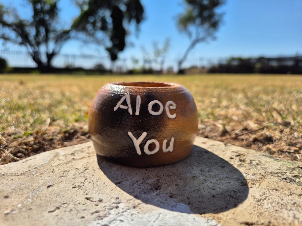 "Aloe You" - Clay Pot