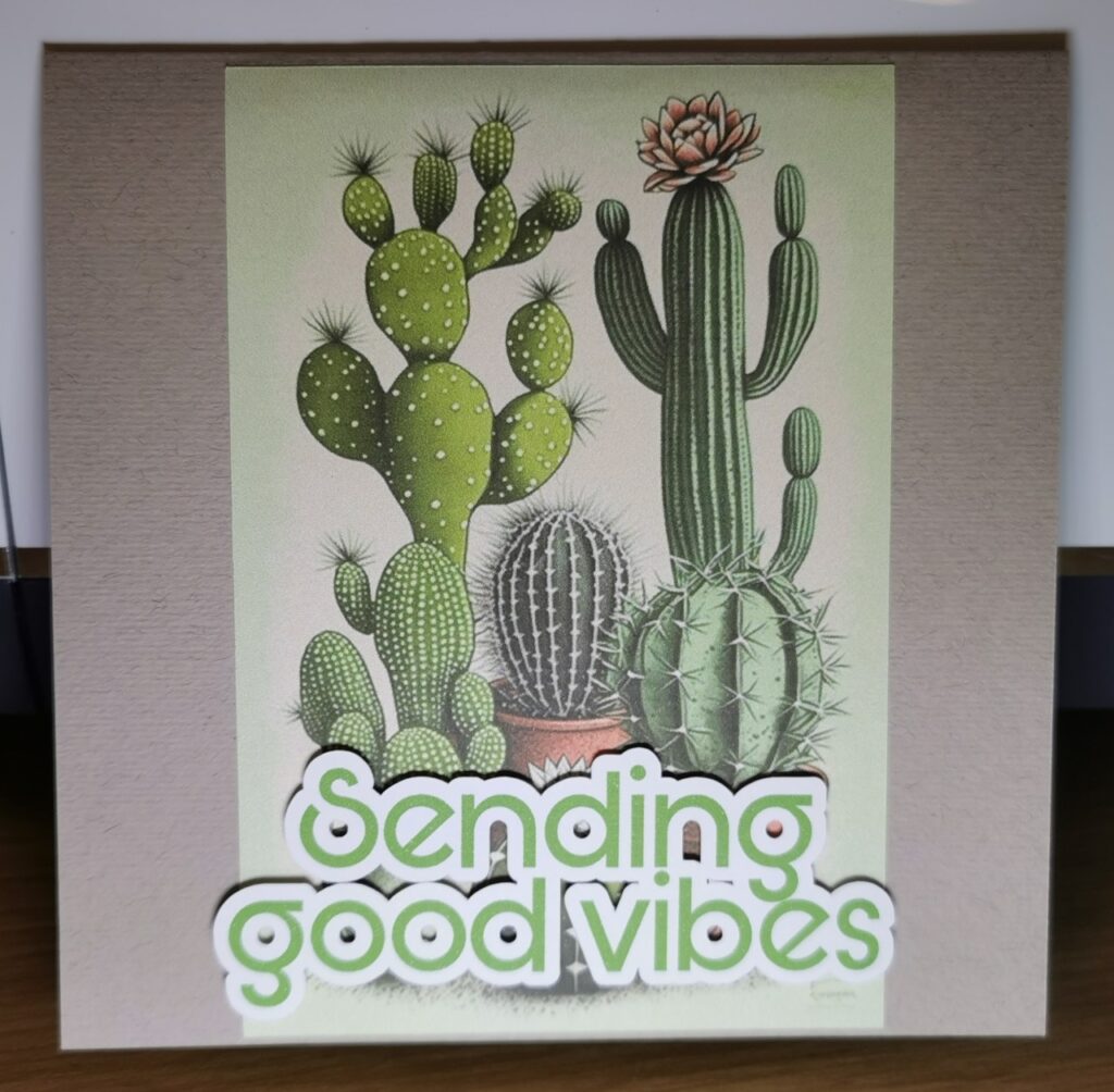 "Sending Good Vibes" Card