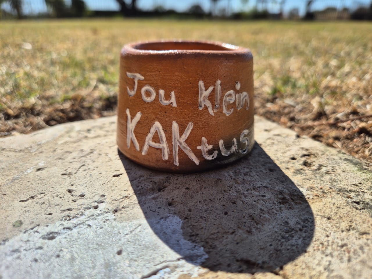 "Jou Klein KAKtus" Clay Pot - Image 1